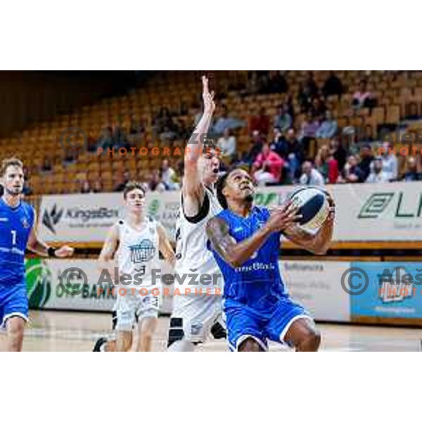 of Ilirija in action during OTP Bank League 2025/2026 basketball match between Ilirija and Terme Olimia Podcetrtek in Tivoli Hall, Ljubljana, Slovenia on September 26, 2025