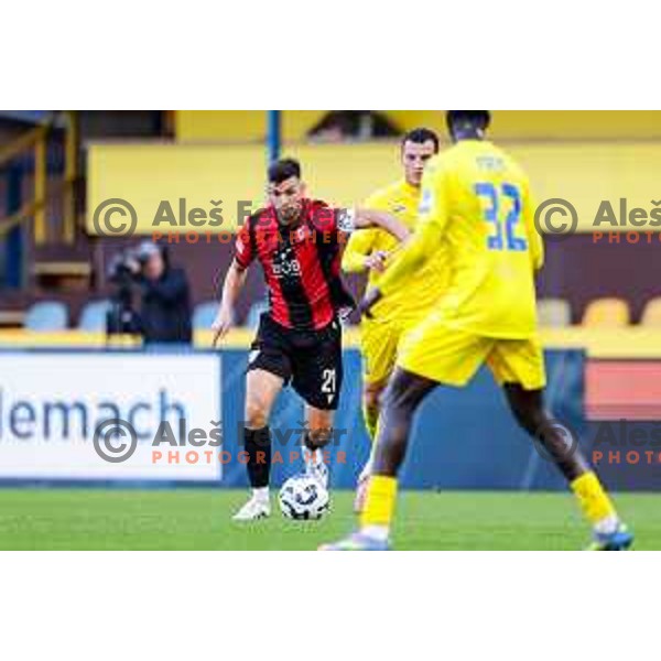 Nik Jermol during Prva liga Telemach 2025/2026 football match between Domzale and Primorje in Domzale, Slovenia on September 27, 2025