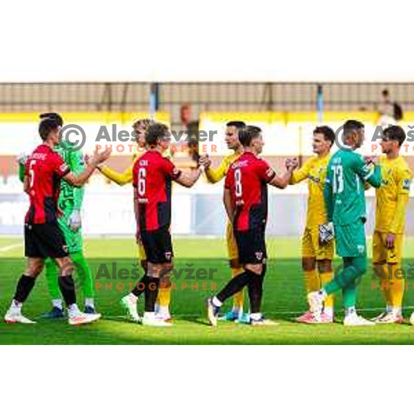 in action during Prva liga Telemach 2025/2026 football match between Domzale and Primorje in Domzale, Slovenia on September 27, 2025
