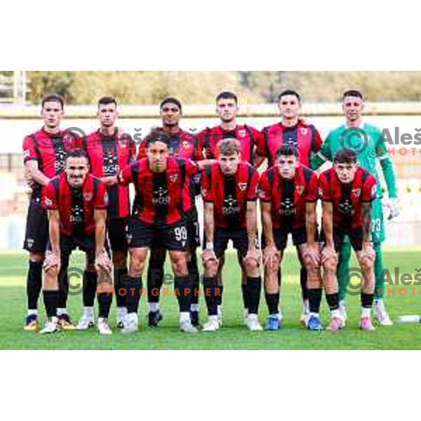 in action during Prva liga Telemach 2025/2026 football match between Domzale and Primorje in Domzale, Slovenia on September 27, 2025