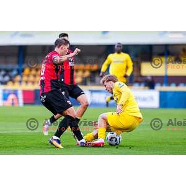 Elian Demirovic in action during Prva liga Telemach 2025/2026 football match between Domzale and Primorje in Domzale, Slovenia on September 13, 2025