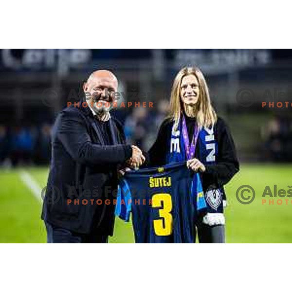 Tina Sutej during Prva liga Telemach 2025/26 football match between NK Celje and NK Maribor in Stadion z’dezele, Celje, Slovenia on September 27, 2025. Photo: Jure Banfi