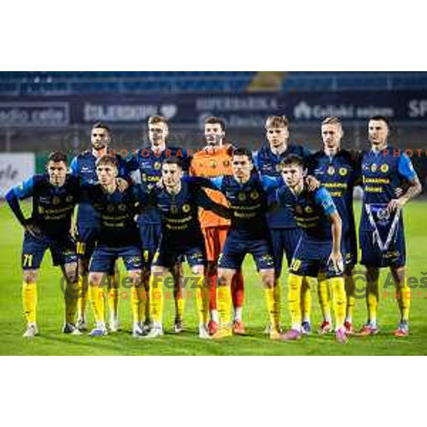 NK Celje starting eleven during Prva liga Telemach 2025/26 football match between NK Celje and NK Maribor in Stadion z’dezele, Celje, Slovenia on September 27, 2025. Photo: Jure Banfi