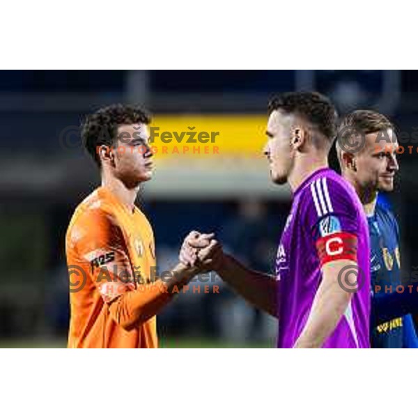Zan Luk Leban vs Azbe Jug during Prva liga Telemach 2025/26 football match between NK Celje and NK Maribor in Stadion z’dezele, Celje, Slovenia on September 27, 2025. Photo: Jure Banfi