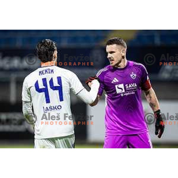 Azbe Jug in action during Prva liga Telemach 2025/26 football match between NK Celje and NK Maribor in Stadion z’dezele, Celje, Slovenia on September 27, 2025. Photo: Jure Banfi