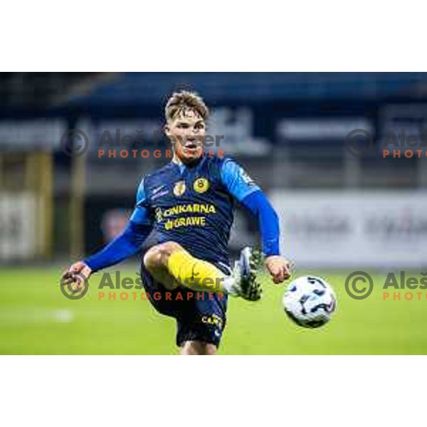 Florjan Jevsenak in action during Prva liga Telemach 2025/26 football match between NK Celje and NK Maribor in Stadion z’dezele, Celje, Slovenia on September 27, 2025. Photo: Jure Banfi