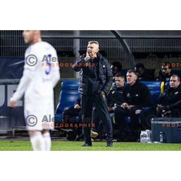 Radovan Karanovic, head coach of NK Maribor during Prva liga Telemach 2025/26 football match between NK Aluminij and NK Maribor in Sportni park Kidricevo, Slovenia on September 19, 2025. Photo: Jure Banfi
