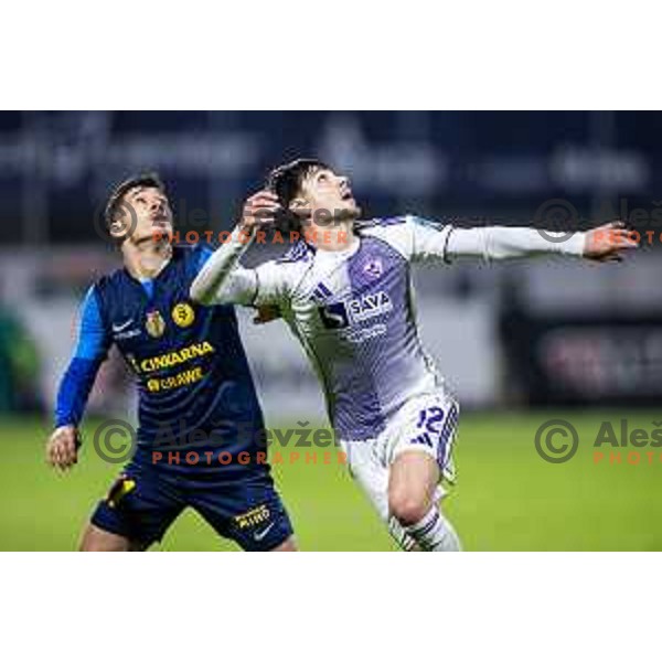 Gregor Sikosek in action during Prva liga Telemach 2025/26 football match between NK Celje and NK Maribor in Stadion z’dezele, Celje, Slovenia on September 27, 2025. Photo: Jure Banfi