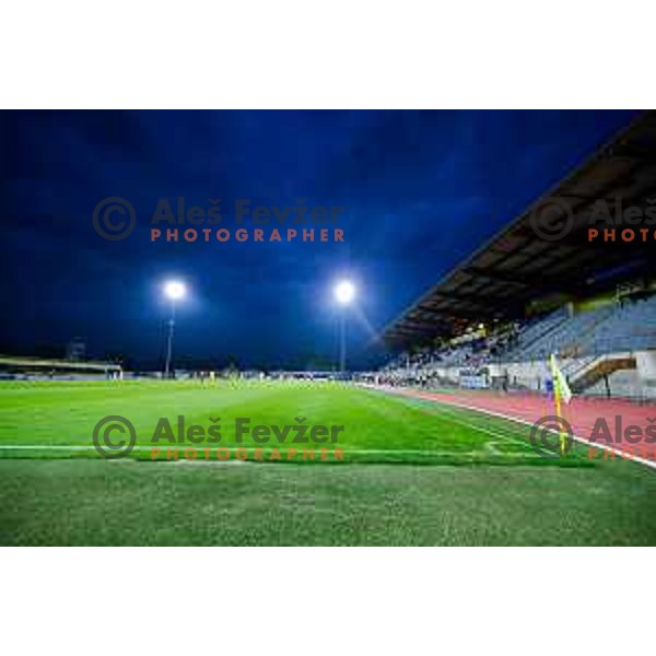 in action during Prva liga Telemach 2025/2026 football match between Domzale and Primorje in Domzale, Slovenia on September 27, 2025
