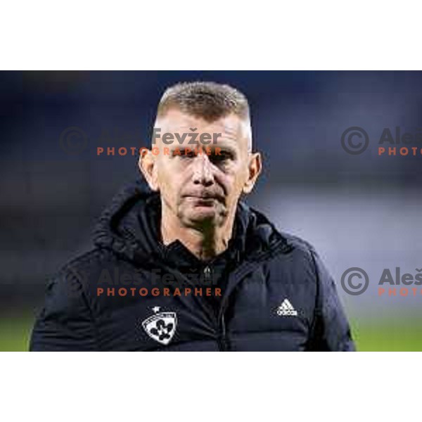 Radovan Karanovic, head coach of NK Maribor during Prva liga Telemach 2025/26 football match between NK Aluminij and NK Maribor in Sportni park Kidricevo, Slovenia on September 19, 2025. Photo: Jure Banfi