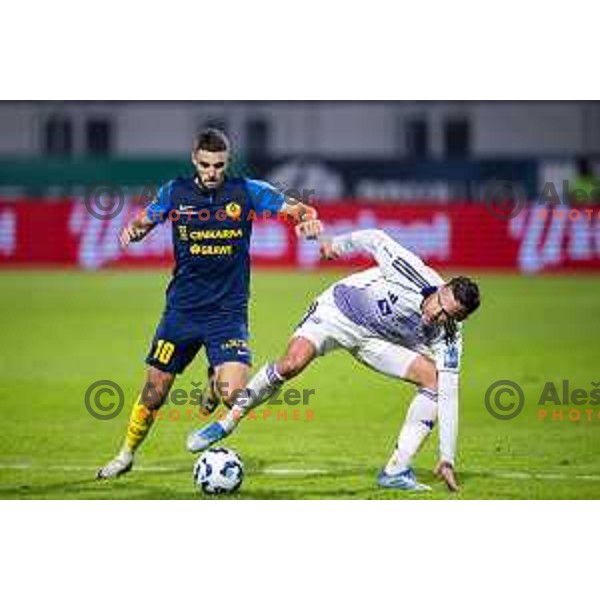 in action during Prva liga Telemach 2025/26 football match between NK Celje and NK Maribor in Stadion z’dezele, Celje, Slovenia on September 27, 2025. Photo: Jure Banfi
