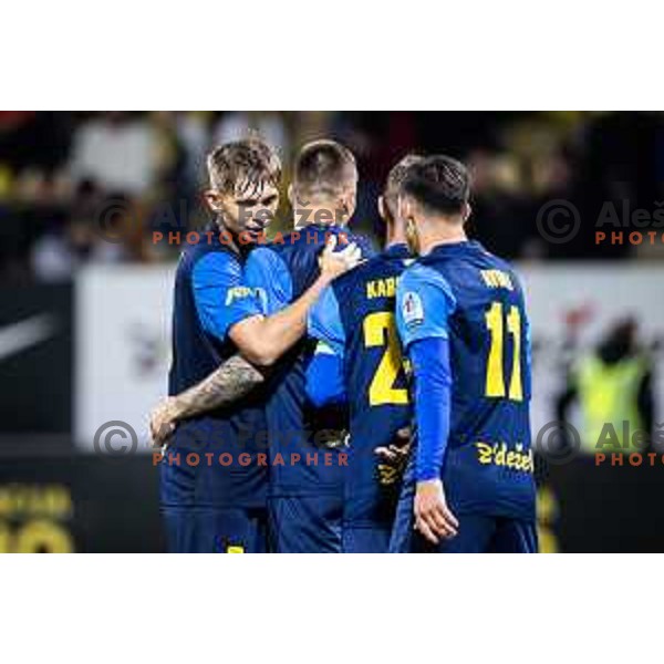 Artemijus Tutyskinas celebrates during Prva liga Telemach 2025/26 football match between NK Celje and NK Maribor in Stadion z’dezele, Celje, Slovenia on September 27, 2025. Photo: Jure Banfi