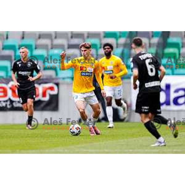 in action during Prva liga Telemach 2025/2026 football match between Bravo Big Bang and Koper in Ljubljana, Slovenia on September 28, 2025