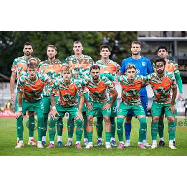 NK Olimpija starting eleven during Prva liga Telemach 2025/26 football match between NK Mura and NK Olimpija Ljubljana in Fazanerija, Murska Sobota, Slovenia on September 28, 2025. Photo: Jure Banfi