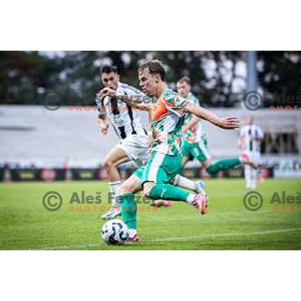 in action during Prva liga Telemach 2025/26 football match between NK Mura and NK Olimpija Ljubljana in Fazanerija, Murska Sobota, Slovenia on September 28, 2025. Photo: Jure Banfi