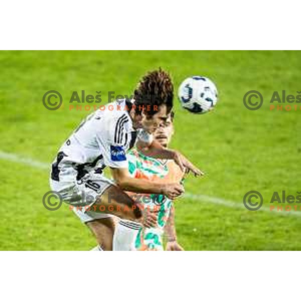 Luka Turudija in action during Prva liga Telemach 2025/26 football match between NK Mura and NK Olimpija Ljubljana in Fazanerija, Murska Sobota, Slovenia on September 28, 2025. Photo: Jure Banfi