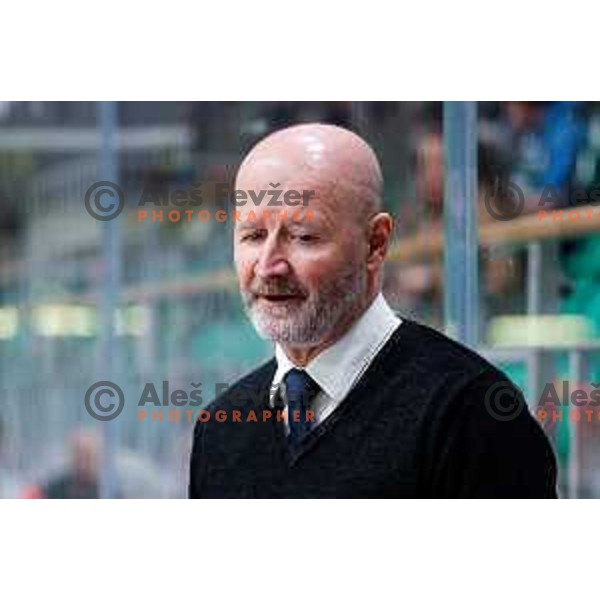 action during Slovenian Ice-Hockey Championship match between SZ Olimpija and Jesenice in Tivoli Hall, Ljubljana, Slovenia on. September 30, 2025
