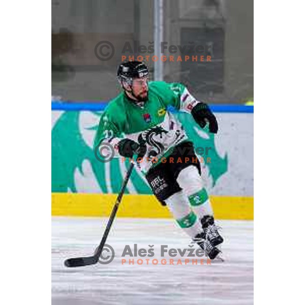 action during Slovenian Ice-Hockey Championship match between SZ Olimpija and Jesenice in Tivoli Hall, Ljubljana, Slovenia on. September 30, 2025