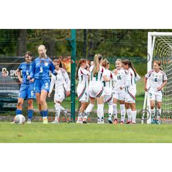 action during UEFA WU-15 Tournament between Slovenia and Hungary in Catez ob Savi, Slovenia on September 30, 2025