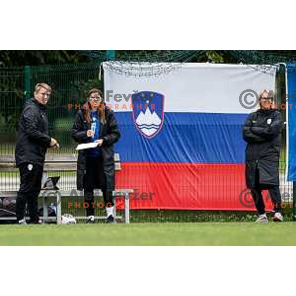 action during UEFA WU-15 Tournament between Slovenia and Hungary in Catez ob Savi, Slovenia on September 30, 2025