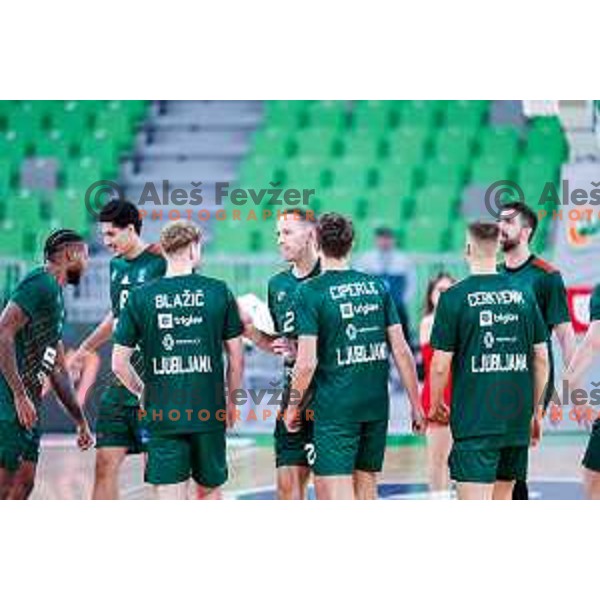 in action during BKT EuroCup 2025-2026 basketball match between Cedevita Olimpija (SLO) and Baxi Manresa (ESP) in SRC Stozice, Ljubljana, Slovenia on October 1, 2025