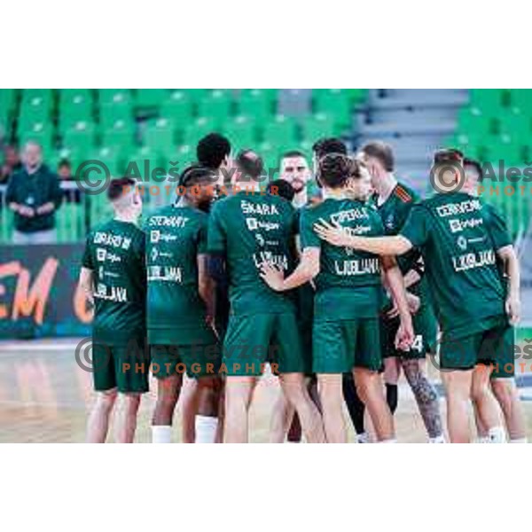 in action during BKT EuroCup 2025-2026 basketball match between Cedevita Olimpija (SLO) and Baxi Manresa (ESP) in SRC Stozice, Ljubljana, Slovenia on October 1, 2025