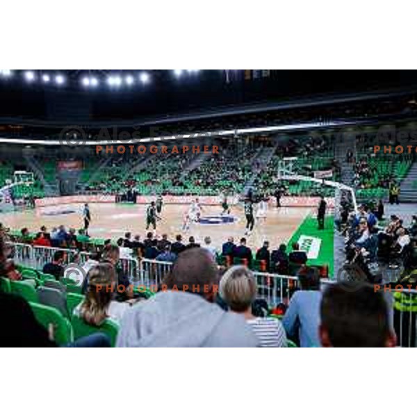 in action during BKT EuroCup 2025-2026 basketball match between Cedevita Olimpija (SLO) and Baxi Manresa (ESP) in SRC Stozice, Ljubljana, Slovenia on October 1, 2025