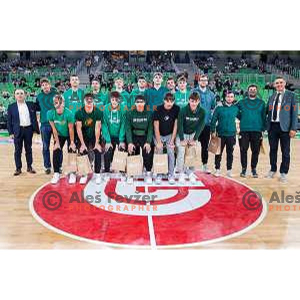 in action during BKT EuroCup 2025-2026 basketball match between Cedevita Olimpija (SLO) and Baxi Manresa (ESP) in SRC Stozice, Ljubljana, Slovenia on October 1, 2025