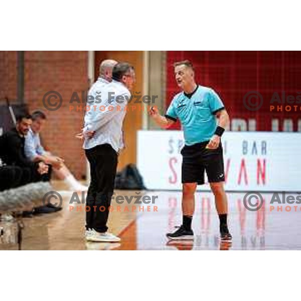 Zoran Jovicic during 1.NLB handball match between LL Grosist Slovan and RK Gorenje Velenje in Kodeljevo Hall, Ljubljana, Slovenia on October 1st, 2025.
