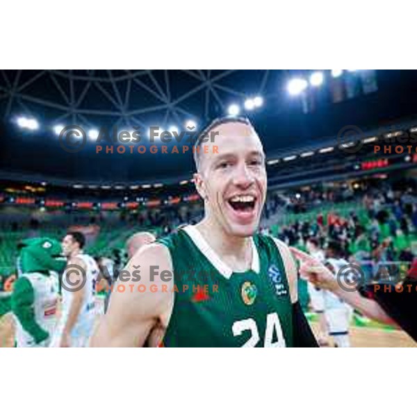 in action during BKT EuroCup 2025-2026 basketball match between Cedevita Olimpija (SLO) and Baxi Manresa (ESP) in SRC Stozice, Ljubljana, Slovenia on October 1, 2025