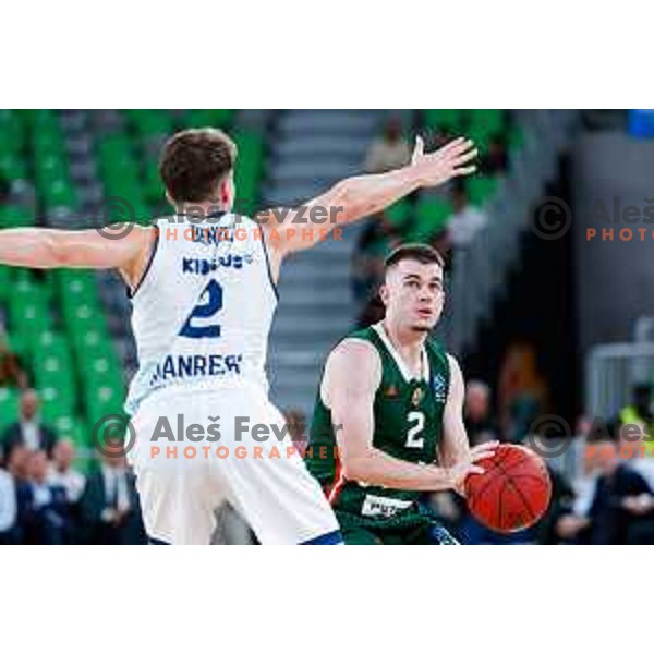 Joseph Girard III in action during BKT EuroCup 2025-2026 basketball match between Cedevita Olimpija (SLO) and Baxi Manresa (ESP) in SRC Stozice, Ljubljana, Slovenia on October 1, 2025