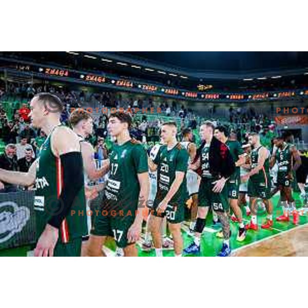 in action during BKT EuroCup 2025-2026 basketball match between Cedevita Olimpija (SLO) and Baxi Manresa (ESP) in SRC Stozice, Ljubljana, Slovenia on October 1, 2025