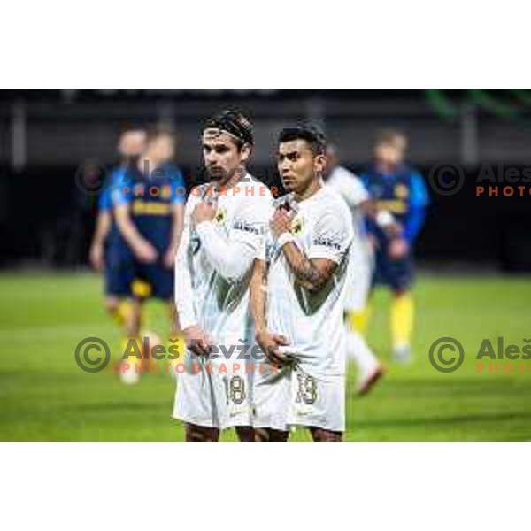in action during UEFA Conference League 2025/26 football match between NK Celje (SLO) and AEK Athens (GRE) in Stadion z’dezele, Celje, Slovenia on October 2, 2025. Photo: Jure Banfi