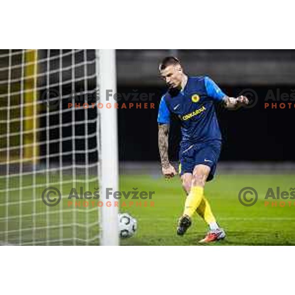 Franko Kovacevic in action during UEFA Conference League 2025/26 football match between NK Celje (SLO) and AEK Athens (GRE) in Stadion z’dezele, Celje, Slovenia on October 2, 2025. Photo: Jure Banfi