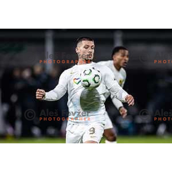 in action during UEFA Conference League 2025/26 football match between NK Celje (SLO) and AEK Athens (GRE) in Stadion z’dezele, Celje, Slovenia on October 2, 2025. Photo: Jure Banfi