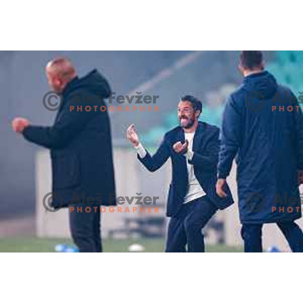 Federico Bessone, head coach of Olimpija during Prva liga Telemach 2025/2026 football match between Olimpija and Aluminij in SRC Stozice, Ljubljana, Slovenia on October 3, 2025