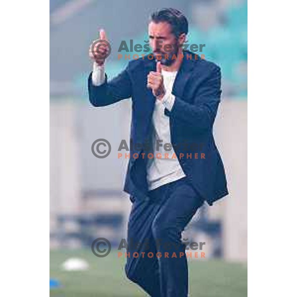 Federico Bessone, head coach of Olimpija during Prva liga Telemach 2025/2026 football match between Olimpija and Aluminij in SRC Stozice, Ljubljana, Slovenia on October 3, 2025