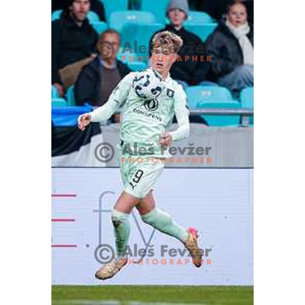 Dino Kojic in action during Prva liga Telemach 2025/2026 football match between Olimpija and Aluminij in SRC Stozice, Ljubljana, Slovenia on October 3, 2025