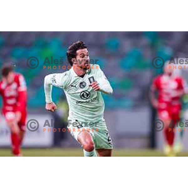 Diga in action during Prva liga Telemach 2025/2026 football match between Olimpija and Aluminij in SRC Stozice, Ljubljana, Slovenia on October 3, 2025