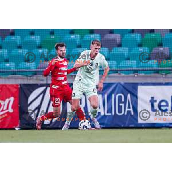 Ivan Durdov in action during Prva liga Telemach 2025/2026 football match between Olimpija and Aluminij in SRC Stozice, Ljubljana, Slovenia on October 3, 2025