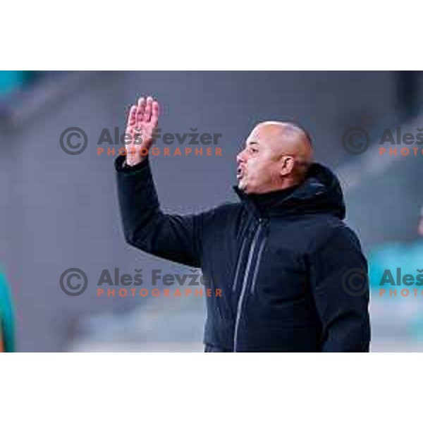 Jura Arsic, head coach of Aluminij during Prva liga Telemach 2025/2026 football match between Olimpija and Aluminij in SRC Stozice, Ljubljana, Slovenia on October 3, 2025
