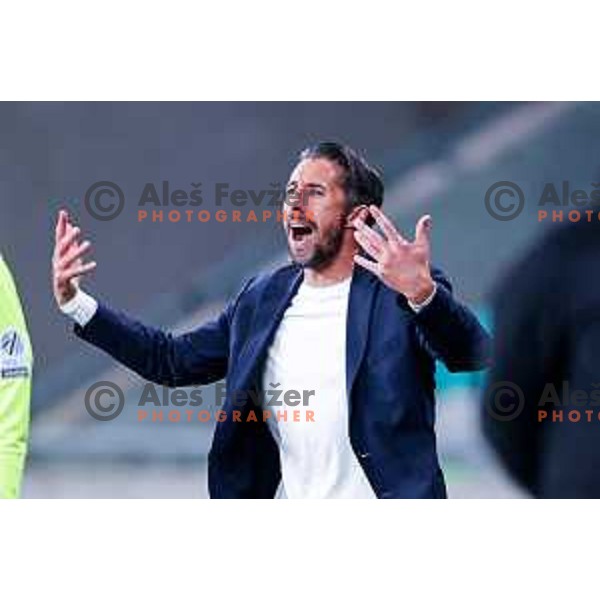 Federico Bessone, head coach of Olimpija during Prva liga Telemach 2025/2026 football match between Olimpija and Aluminij in SRC Stozice, Ljubljana, Slovenia on October 3, 2025
