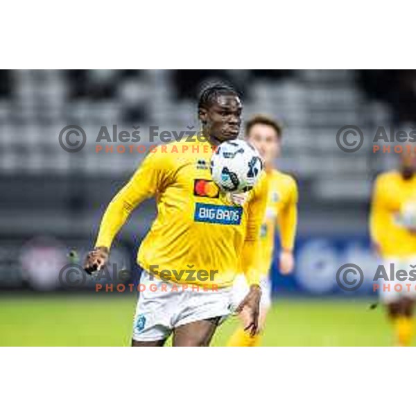 Venute Ghislain Baboula in action during Prva liga Telemach 2025/26 football match between NK Mura and NK Bravo in Fazanerija, Murska Sobota, Slovenia on October 4, 2025. Photo: Jure Banfi