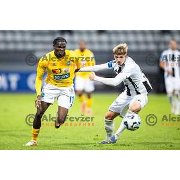 Venute Ghislain Baboula in action during Prva liga Telemach 2025/26 football match between NK Mura and NK Bravo in Fazanerija, Murska Sobota, Slovenia on October 4, 2025. Photo: Jure Banfi