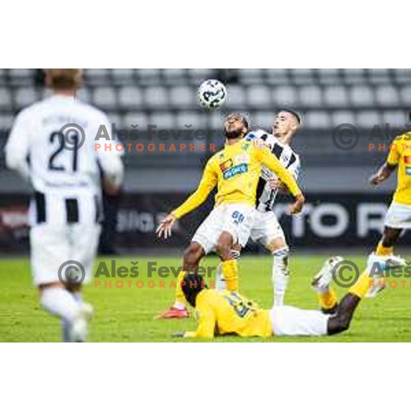 in action during Prva liga Telemach 2025/26 football match between NK Mura and NK Bravo in Fazanerija, Murska Sobota, Slovenia on October 4, 2025. Photo: Jure Banfi