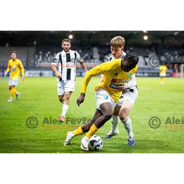 in action during Prva liga Telemach 2025/26 football match between NK Mura and NK Bravo in Fazanerija, Murska Sobota, Slovenia on October 4, 2025. Photo: Jure Banfi