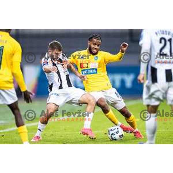 in action during Prva liga Telemach 2025/26 football match between NK Mura and NK Bravo in Fazanerija, Murska Sobota, Slovenia on October 4, 2025. Photo: Jure Banfi