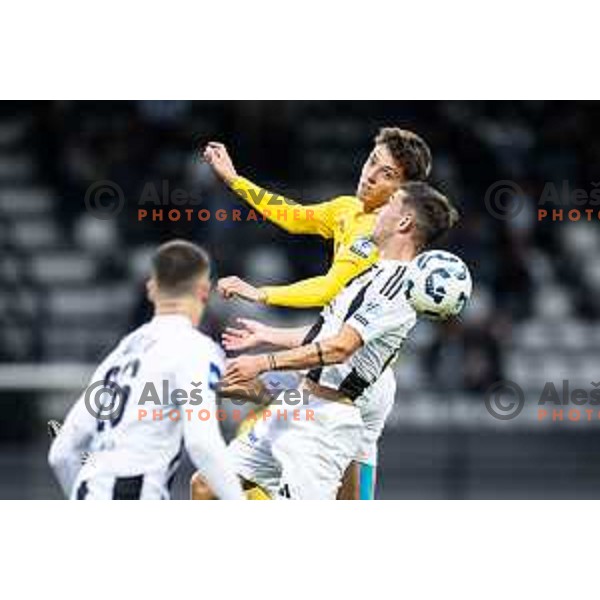 in action during Prva liga Telemach 2025/26 football match between NK Mura and NK Bravo in Fazanerija, Murska Sobota, Slovenia on October 4, 2025. Photo: Jure Banfi