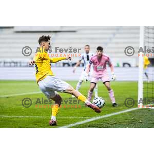 in action during Prva liga Telemach 2025/26 football match between NK Mura and NK Bravo in Fazanerija, Murska Sobota, Slovenia on October 4, 2025. Photo: Jure Banfi