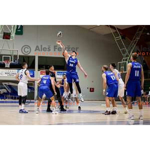 in action during OTP Bank League 2025/2026 basketball match between Lasko and Rogaska in Tri Lilije Hall, Lasko, Slovenia on October 4, 2025